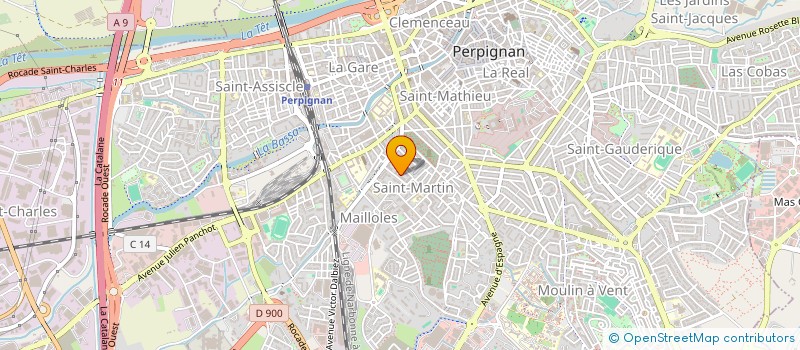 localisation de l'entreprise MADAME IMAN BAYOUD  PERPIGNAN