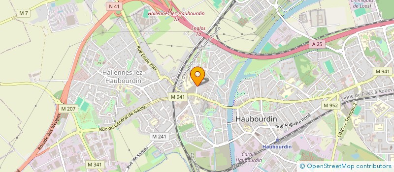 localisation de l'entreprise MADAME IMAN BOUZIANE  HAUBOURDIN