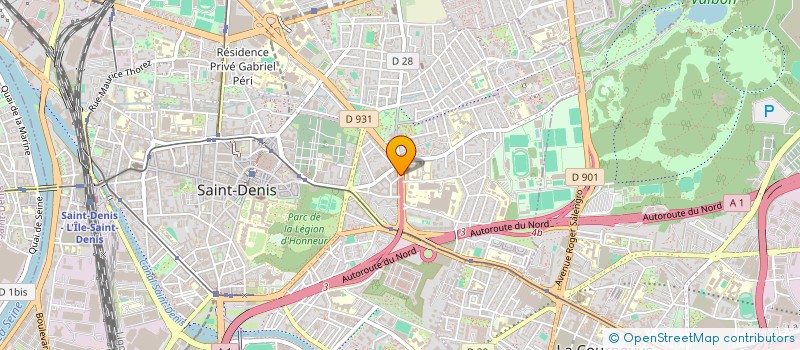 localisation de l'entreprise MADAME IMAN QNIDIL  SAINT-DENIS