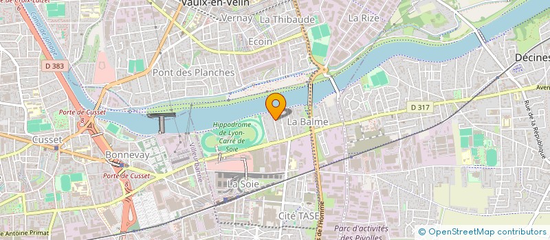 localisation de l'entreprise MADAME IMANE AISSAOUI  VAULX-EN-VELIN