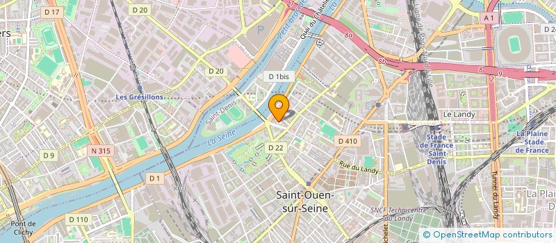 localisation de l'entreprise MADAME IMANE ATTOUCHE à SAINT-OUEN-SUR-SEINE