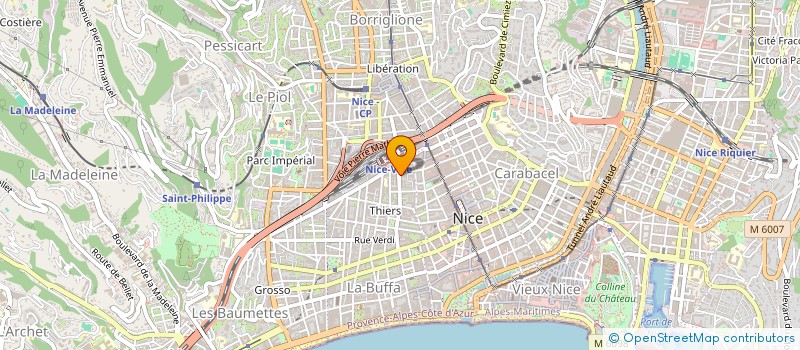 localisation de l'entreprise MADAME IMANE BEKKAOUI à NICE