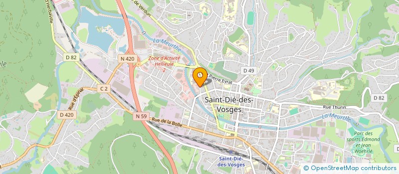 localisation de l'entreprise MADAME IMANE BENMIRA ZITOUNI  SAINT-DIE-DES-VOSGES