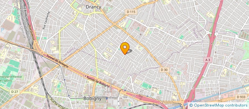 localisation de l'entreprise MADAME IMANE BOUAZZAOUI  DRANCY