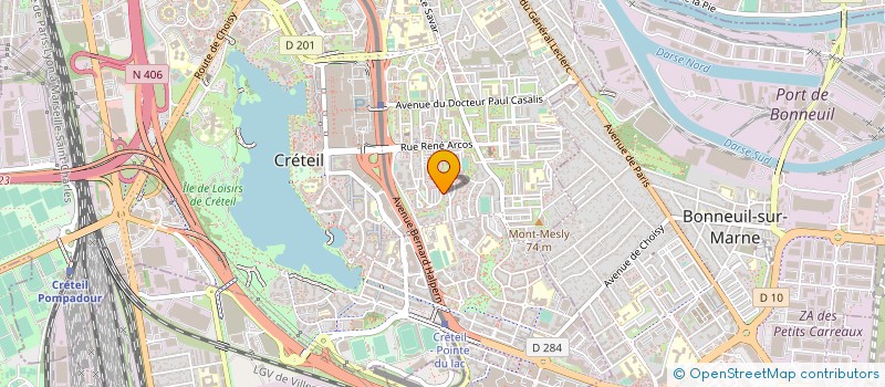 localisation de l'entreprise MADAME IMANE CHOUIKHA  CRETEIL