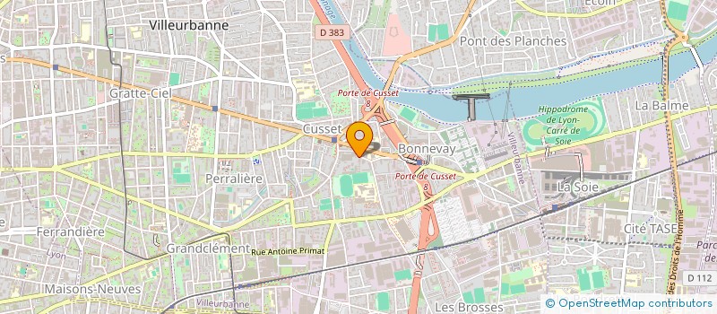 localisation de l'entreprise MADAME IMANE DJORF  VILLEURBANNE