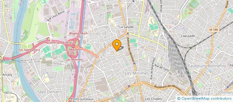 localisation de l'entreprise MADAME IMANE EL WARDI  TOULOUSE