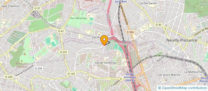 localisation de l'entreprise MADAME IMANE FATMI à FONTENAY-SOUS-BOIS