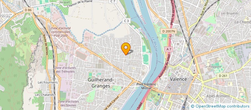 localisation de l'entreprise MADAME IMANE GUELLAL  GUILHERAND-GRANGES