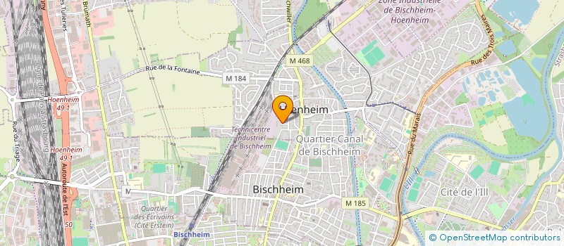 localisation de l'entreprise MADAME IMANE HASSINE  HNHEIM