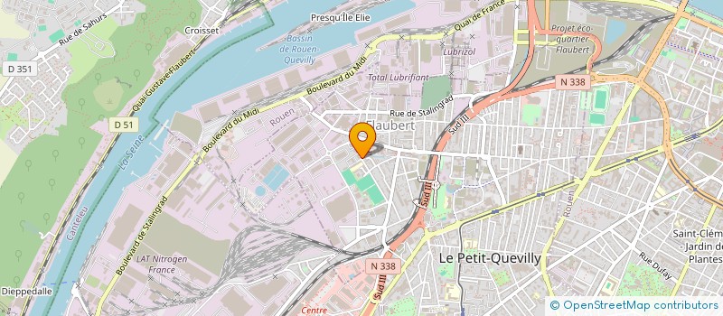 localisation de l'entreprise MADAME IMANE KAROUI  LE PETIT-QUEVILLY