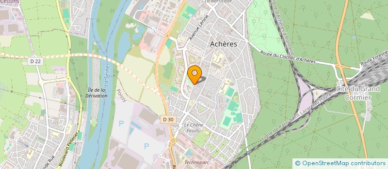 localisation de l'entreprise MADAME IMANE MOUSSAOUI  ACHERES