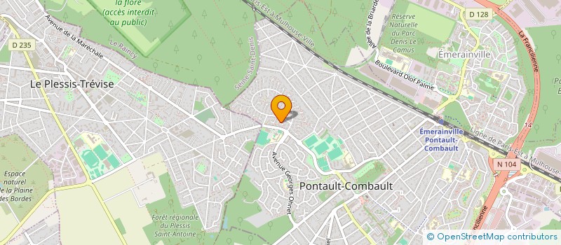 localisation de l'entreprise MADAME IMANE VERNE à PONTAULT-COMBAULT