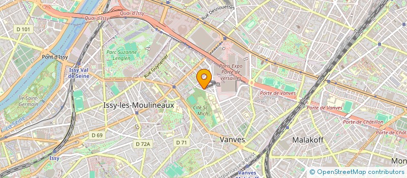 localisation de l'entreprise MADAME IMANI BOLORE  VANVES