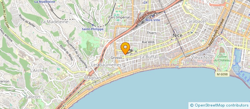 localisation de l'entreprise MADAME IMANI MAGOMADOV  NICE