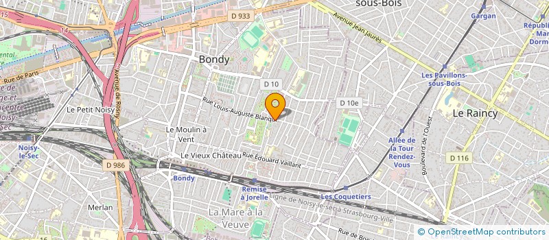 localisation de l'entreprise MADAME IMEN DELLALI  BONDY