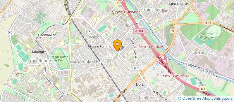 localisation de l'entreprise MADAME IMEN FLITI  REIMS