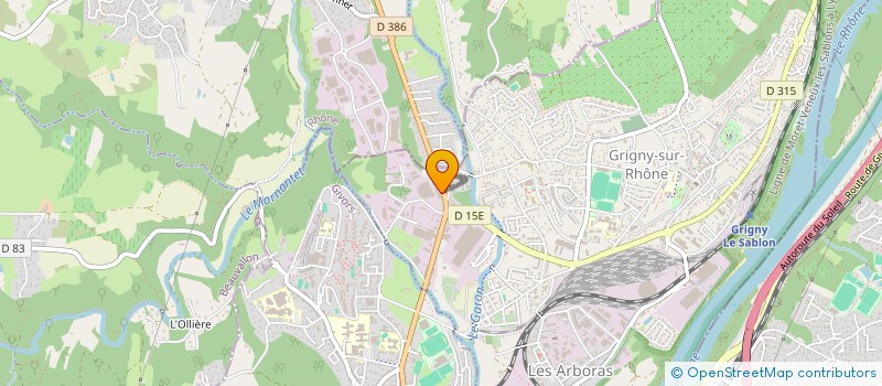 localisation de l'entreprise MADAME IMENE ABDELLI  GRIGNY-SUR-RHONE