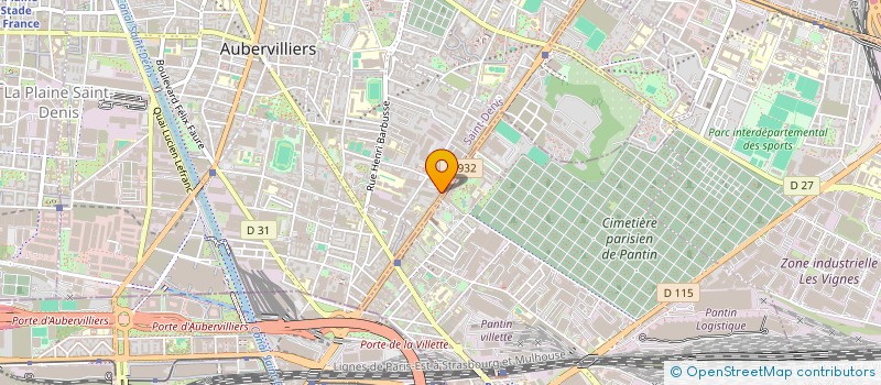 localisation de l'entreprise MADAME IMENE BELKAIDA  AUBERVILLIERS