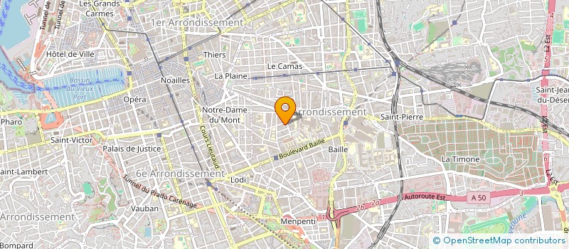 localisation de l'entreprise MADAME IMENE BELKESSAM  MARSEILLE