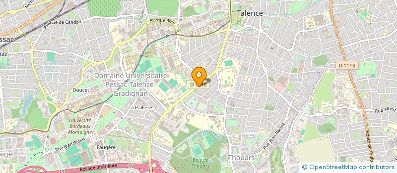 localisation de l'entreprise MADAME IMENE BENHALIMA  TALENCE