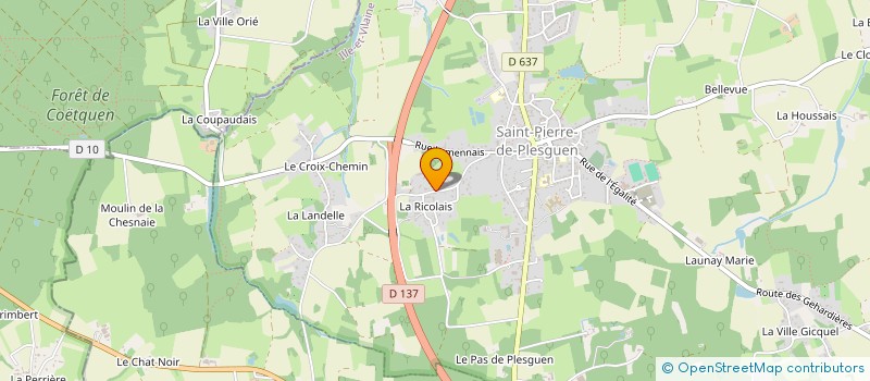 localisation de l'entreprise MADAME IMENE CHARTIER  MESNIL-ROC'H