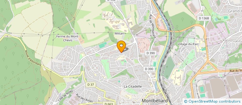 localisation de l'entreprise MADAME IMENE CHELLAT à MONTBELIARD