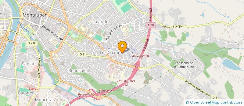 localisation de l'entreprise MADAME IMENE DAOUD  MONTAUBAN