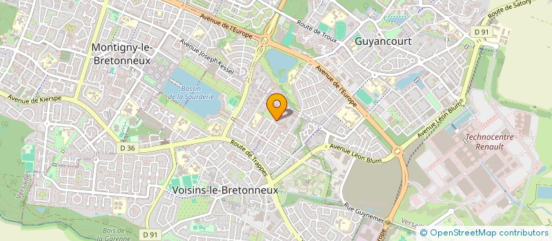 localisation de l'entreprise MADAME IMENE DJELLAD  VOISINS-LE-BRETONNEUX