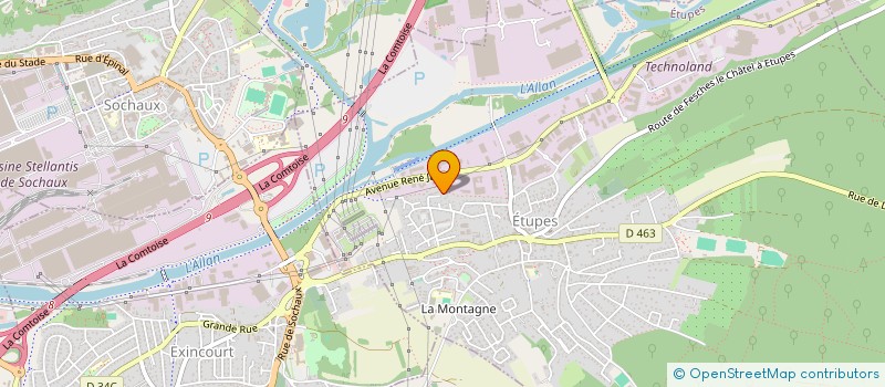 localisation de l'entreprise MADAME IMENE DOUMI  ETUPES