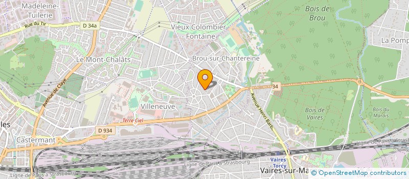 localisation de l'entreprise MADAME IMENE RACHEDI  BROU-SUR-CHANTEREINE