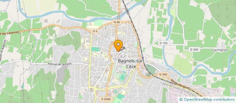 localisation de l'entreprise MADAME IMENE SEBHI  BAGNOLS-SUR-CEZE