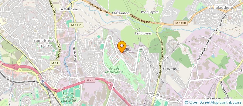 localisation de l'entreprise MADAME IMENE ZEBOUR  SAINT-ETIENNE