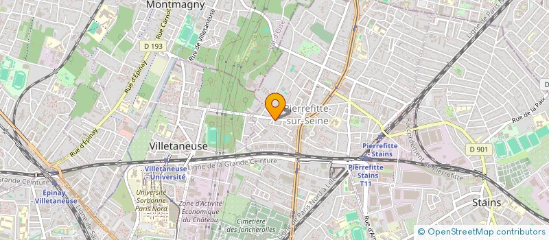 localisation de l'entreprise MADAME INAS HAMITOUCHE  PIERREFITTE-SUR-SEINE