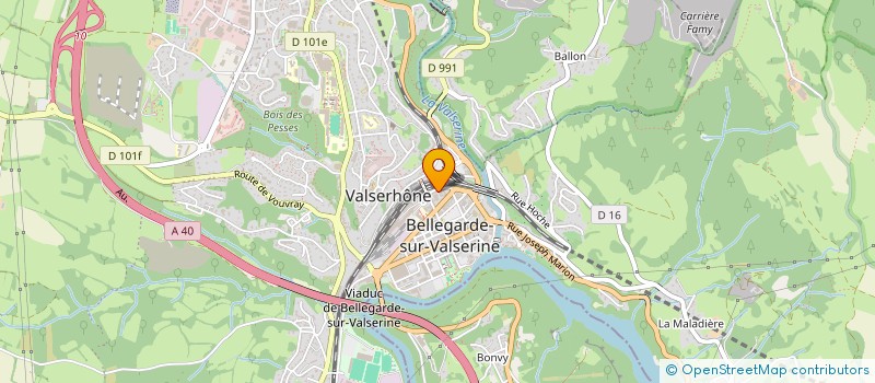 localisation de l'entreprise MADAME INAS SAF à VALSERHONE