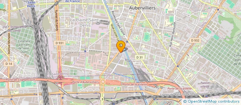 localisation de l'entreprise MADAME INASSE EZZERAIGA  AUBERVILLIERS