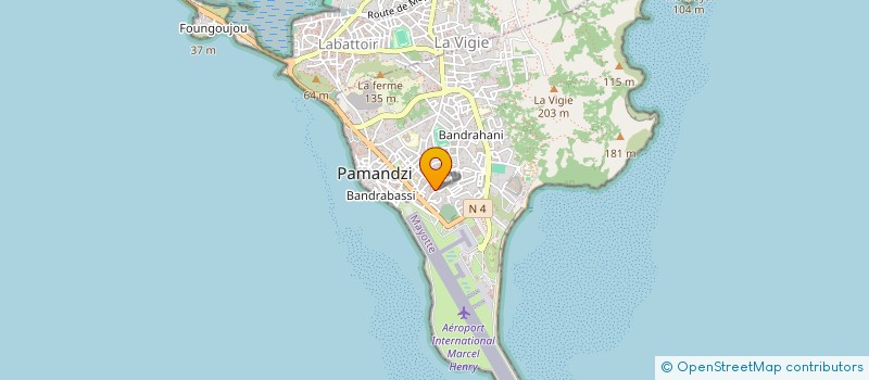 localisation de l'entreprise MADAME INCHATI BEDJA à PAMANDZI