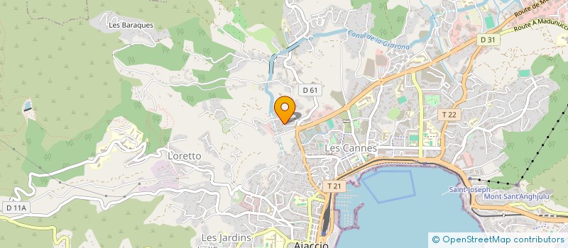 localisation de l'entreprise MADAME INDA BALIL  AJACCIO