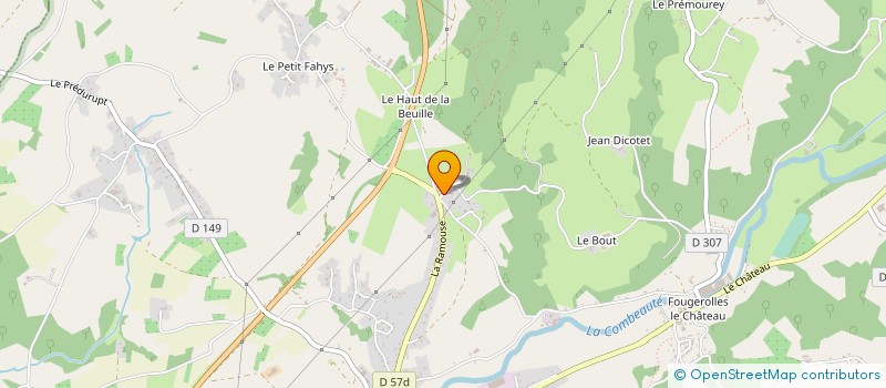 localisation de l'entreprise MADAME INDGRID CORDIER  FOUGEROLLES-SAINT-VALBERT