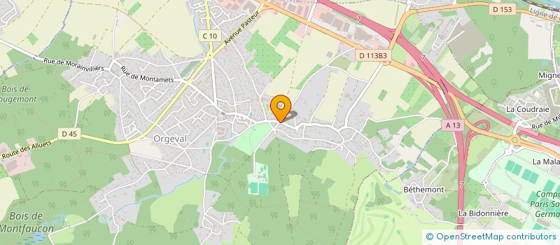 localisation de l'entreprise MADAME INDIA MASSON  ORGEVAL