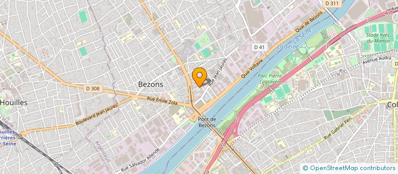 localisation de l'entreprise MADAME INDIRA BADLOU  BEZONS