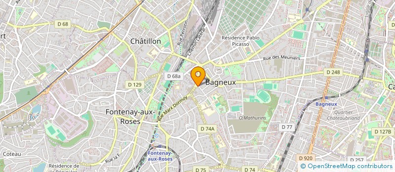 localisation de l'entreprise MADAME INDIRA CRUZ CAMACHO à BAGNEUX