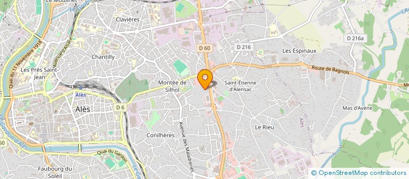 localisation de l'entreprise MADAME INDIRA HENNI  ALES