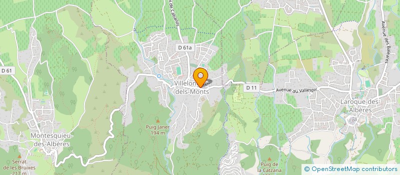 localisation de l'entreprise MADAME INDIRA PRATS HERNANDEZ  VILLELONGUE-DELS-MONTS
