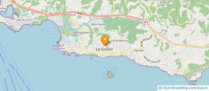 localisation de l'entreprise MADAME INDRA RULLE  LE GOSIER