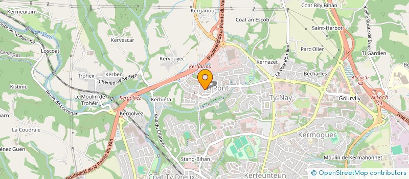 localisation de l'entreprise MADAME INDRA WAHYUNI  QUIMPER