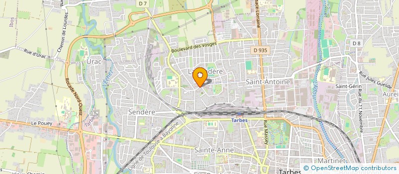 localisation de l'entreprise MADAME INDY PERE  TARBES