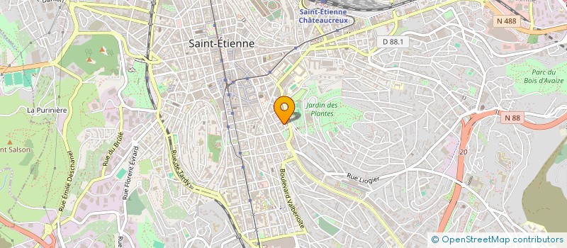 localisation de l'entreprise MADAME INDYE ZENNAF  SAINT-ETIENNE