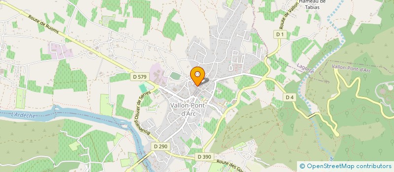 localisation de l'entreprise MADAME INES ABADA  VALLON-PONT-D'ARC