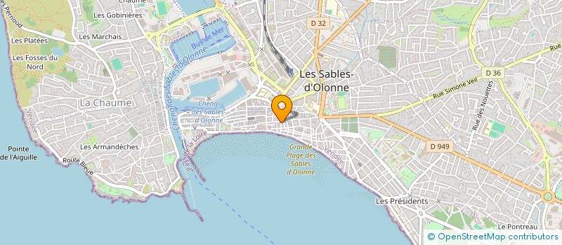 localisation de l'entreprise MADAME INES ABRAHAM  SAINTE-FLAIVE-DES-LOUPS